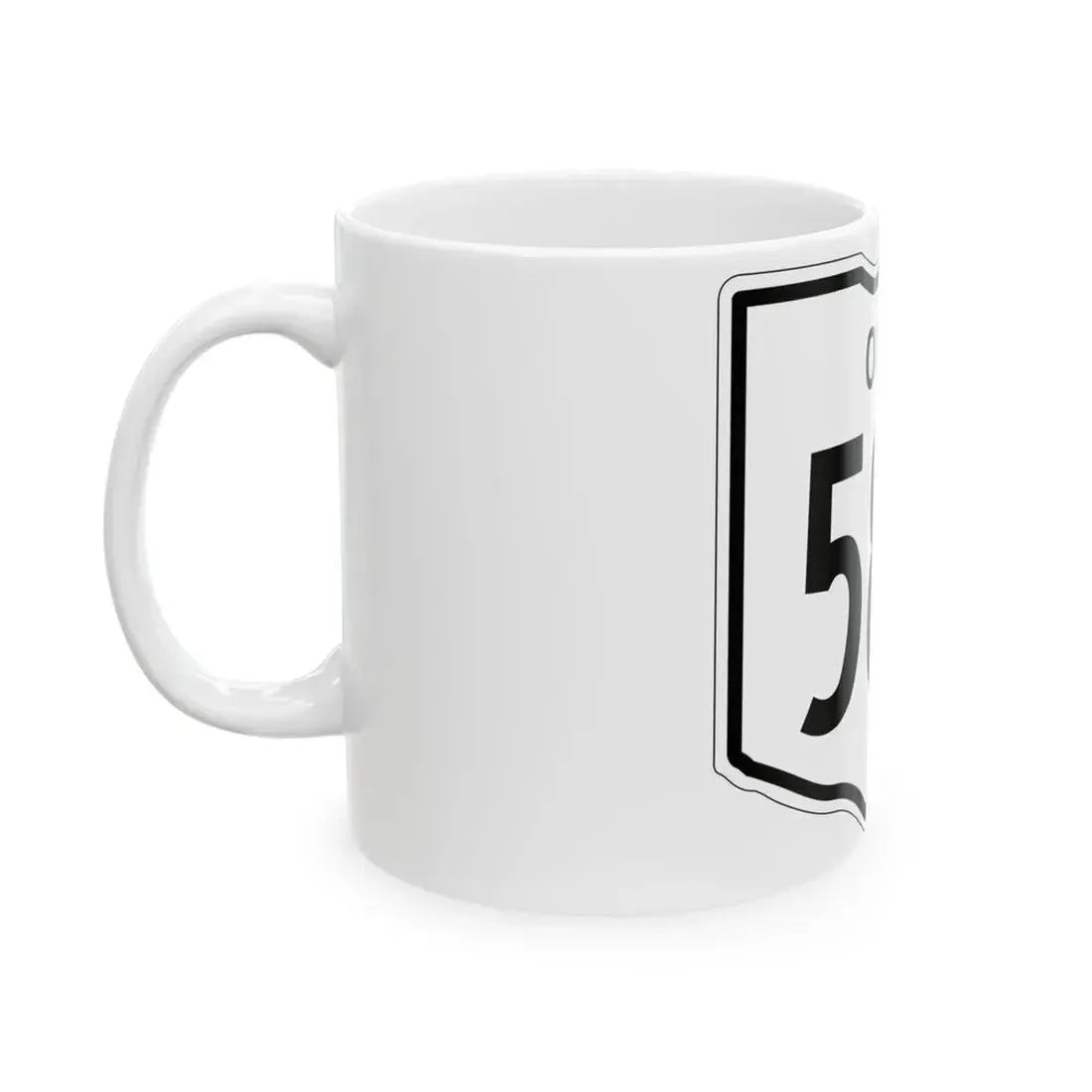 OH-584 1948 (Ohio) (Road Sign) White Coffee Mug - Go Mug Yourself