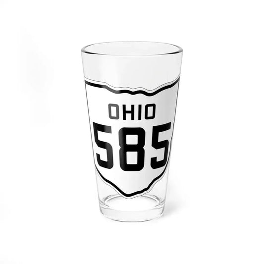 OH-585 1927 (Ohio) (Road Sign) Pint Glass 16oz 16oz - Go Mug Yourself