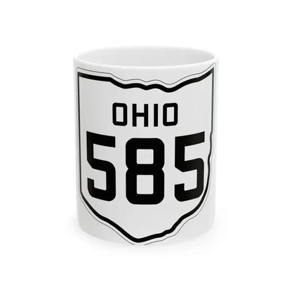 OH-585 1927 (Ohio) (Road Sign) White Coffee Mug 11oz - Go Mug Yourself