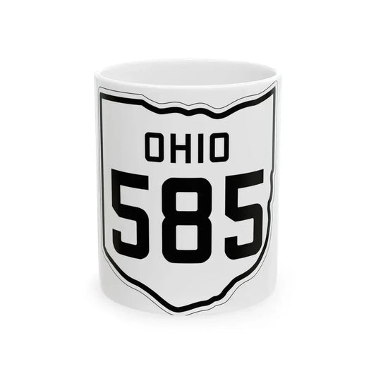 OH-585 1927 (Ohio) (Road Sign) White Coffee Mug 11oz - Go Mug Yourself