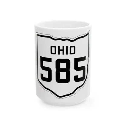 OH-585 1927 (Ohio) (Road Sign) White Coffee Mug 15oz - Go Mug Yourself