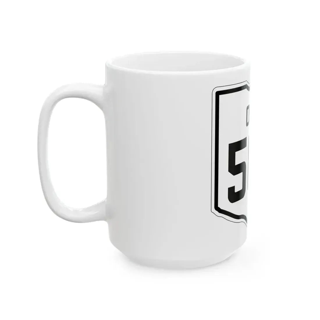 OH-585 1927 (Ohio) (Road Sign) White Coffee Mug - Go Mug Yourself