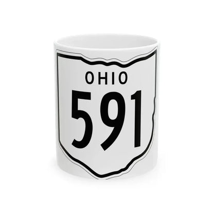 OH-591 1948 (Ohio) (Road Sign) White Coffee Mug 11oz - Go Mug Yourself