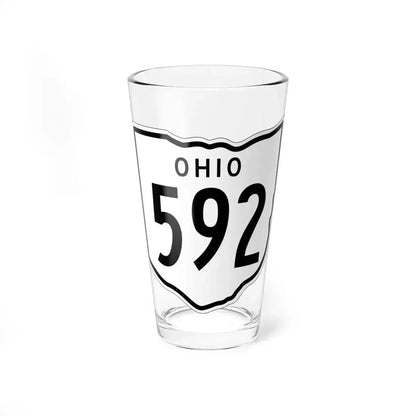 OH-592 1948 (Ohio) (Road Sign) Pint Glass 16oz 16oz - Go Mug Yourself