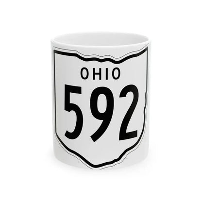 OH-592 1948 (Ohio) (Road Sign) White Coffee Mug 11oz - Go Mug Yourself