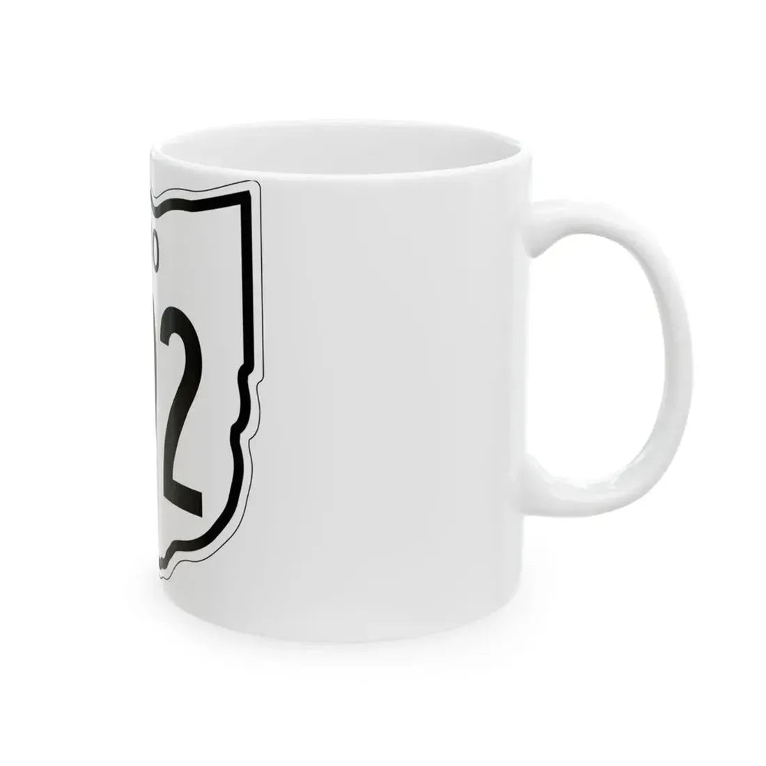 OH-592 1948 (Ohio) (Road Sign) White Coffee Mug - Go Mug Yourself