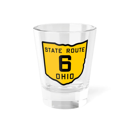 OH-6 1920 (Ohio) (Road Sign) Shot Glass 1.5oz 1.5oz - Go Mug Yourself