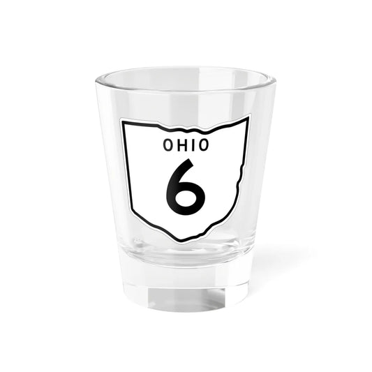 OH-6 1948 (Ohio) (Road Sign) Shot Glass 1.5oz 1.5oz - Go Mug Yourself
