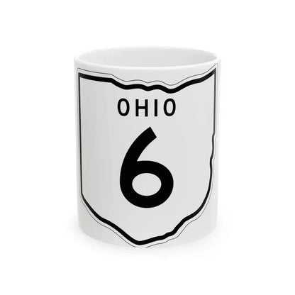 OH-6 1948 (Ohio) (Road Sign) White Coffee Mug 11oz - Go Mug Yourself
