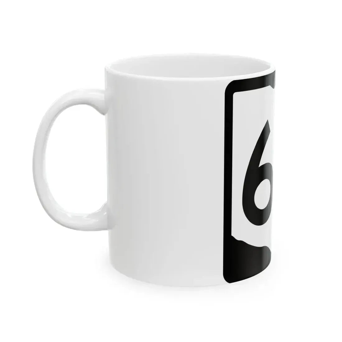 OH-60 (Ohio) (Road Sign) White Coffee Mug - Go Mug Yourself