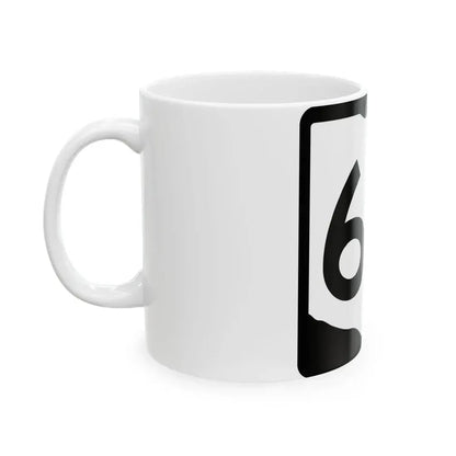 OH-60 (Ohio) (Road Sign) White Coffee Mug - Go Mug Yourself