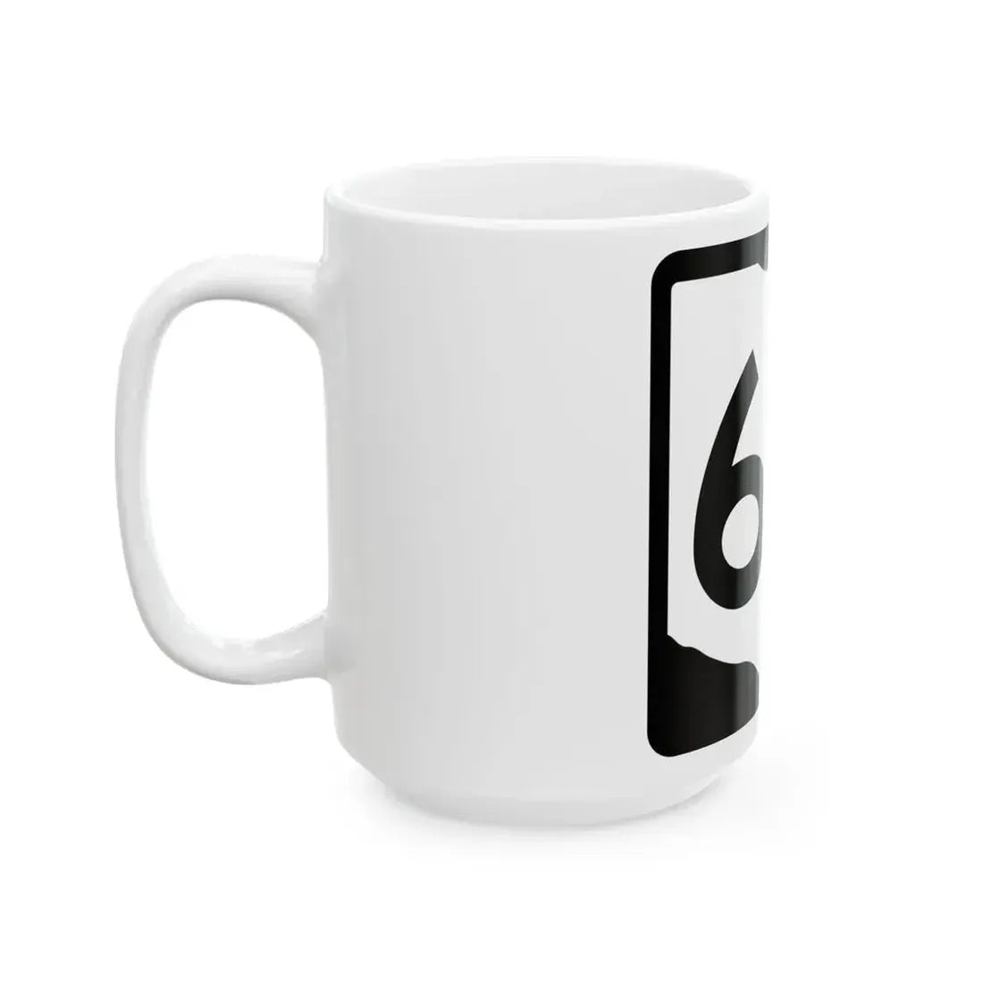 OH-60 (Ohio) (Road Sign) White Coffee Mug - Go Mug Yourself