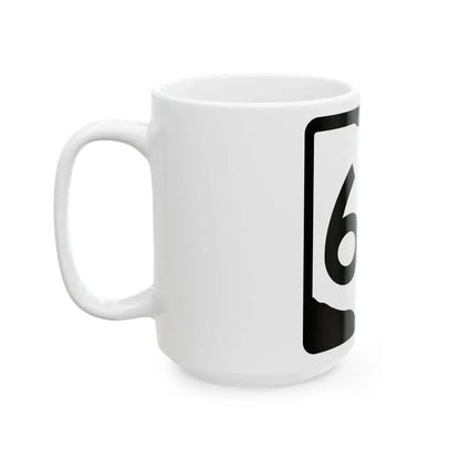 OH-60 (Ohio) (Road Sign) White Coffee Mug - Go Mug Yourself