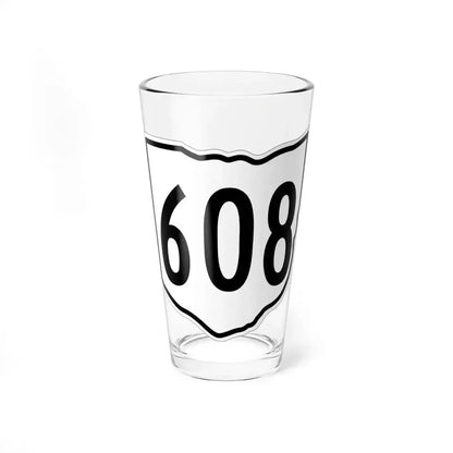 OH-608 1960 (Ohio) (Road Sign) Pint Glass 16oz 16oz - Go Mug Yourself