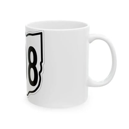 OH-608 1960 (Ohio) (Road Sign) White Coffee Mug - Go Mug Yourself