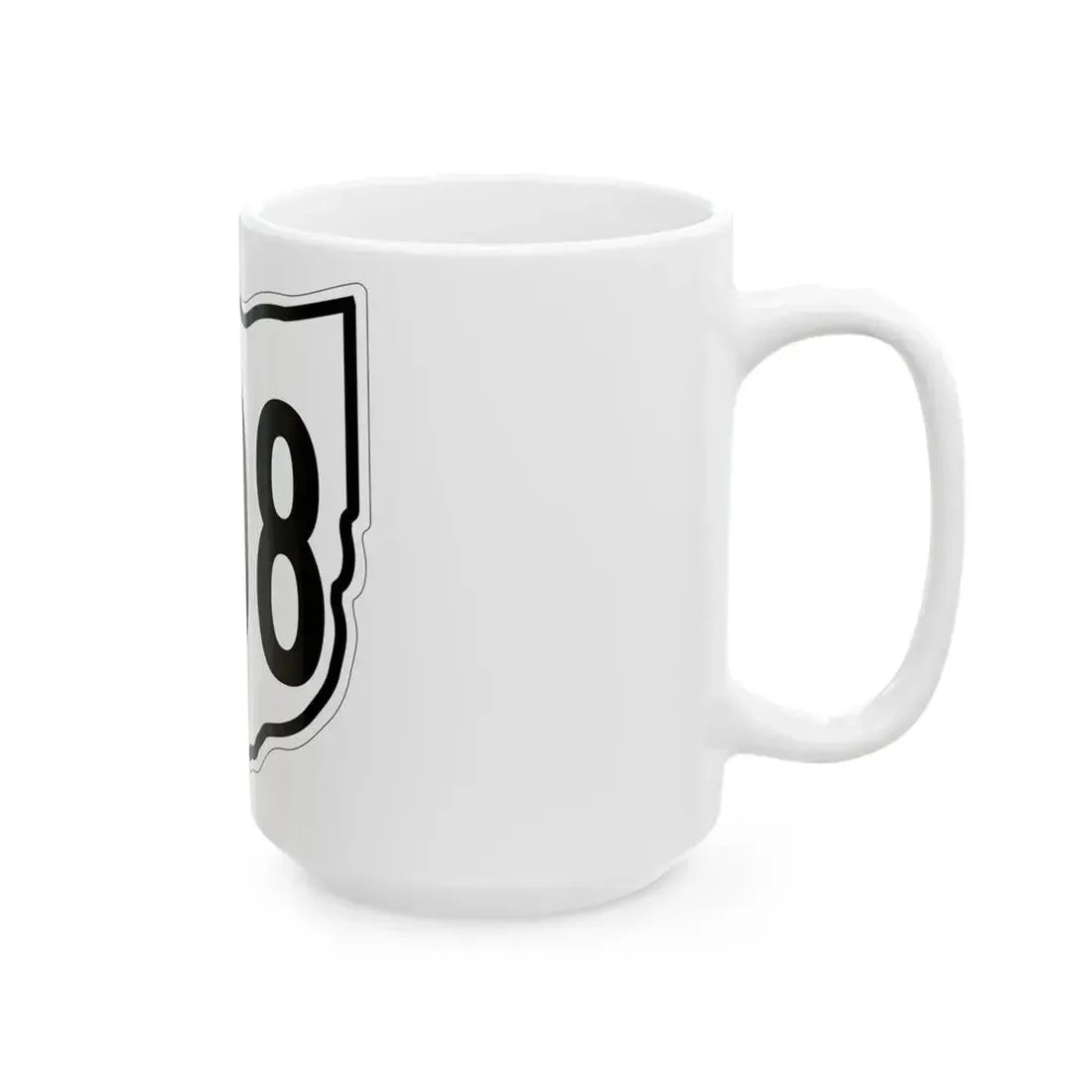OH-608 1960 (Ohio) (Road Sign) White Coffee Mug - Go Mug Yourself