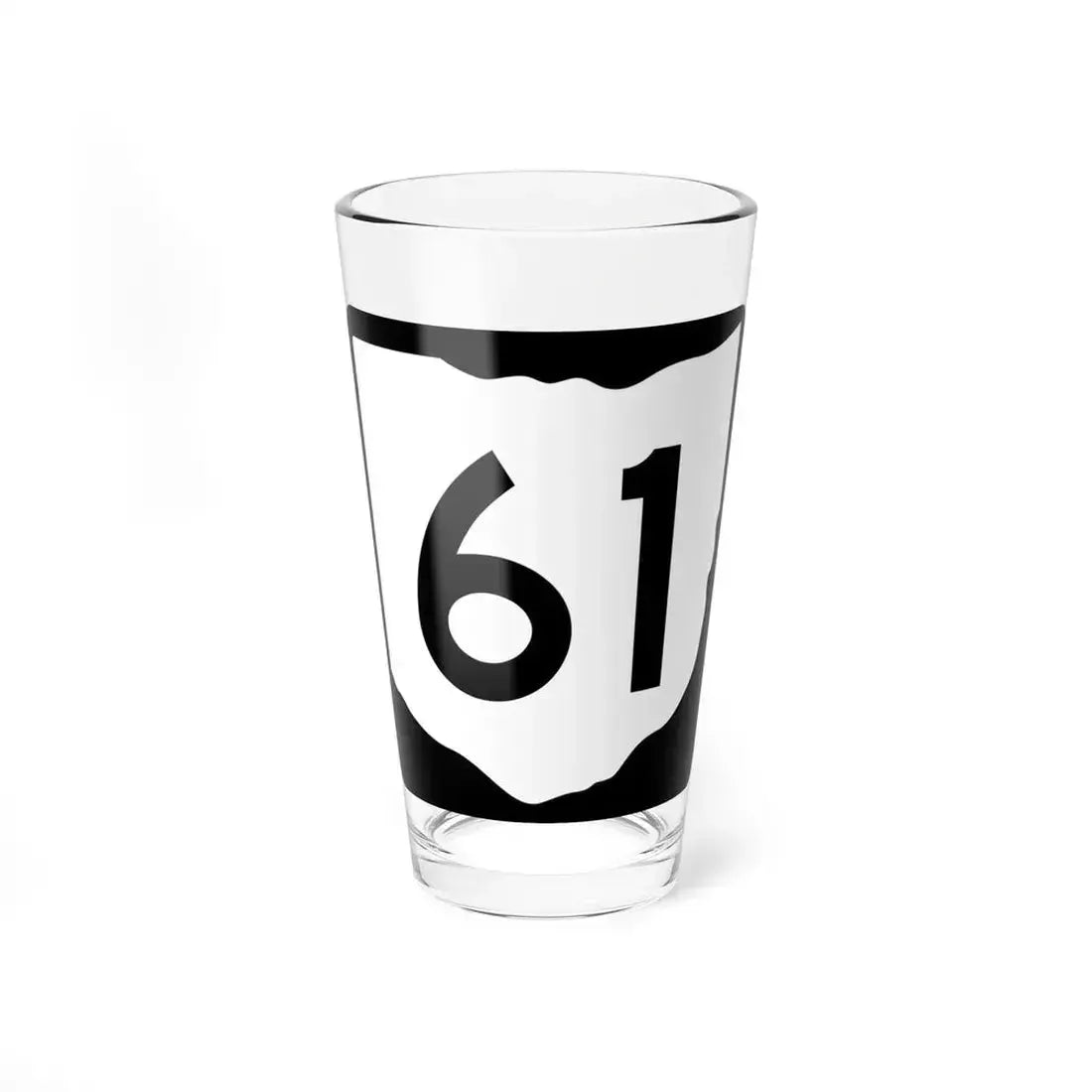 OH-61 (Ohio) (Road Sign) Pint Glass 16oz 16oz - Go Mug Yourself