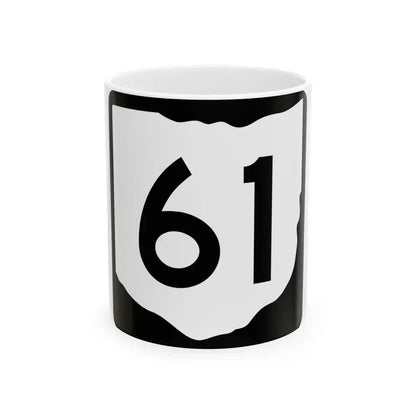OH-61 (Ohio) (Road Sign) White Coffee Mug 11oz - Go Mug Yourself