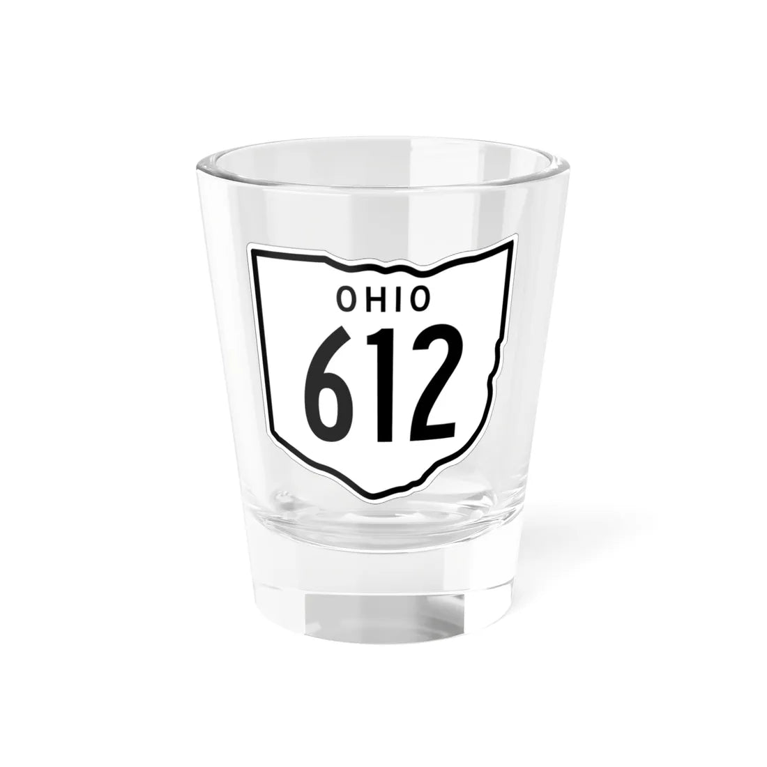 OH-612 1948 (Ohio) (Road Sign) Shot Glass 1.5oz 1.5oz - Go Mug Yourself