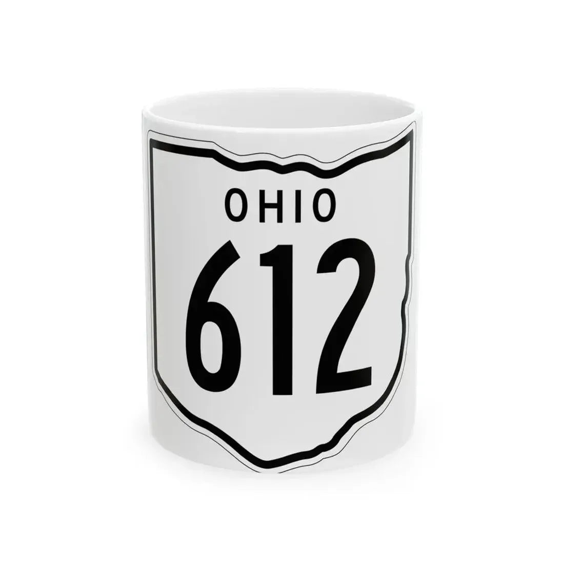 OH-612 1948 (Ohio) (Road Sign) White Coffee Mug 11oz - Go Mug Yourself