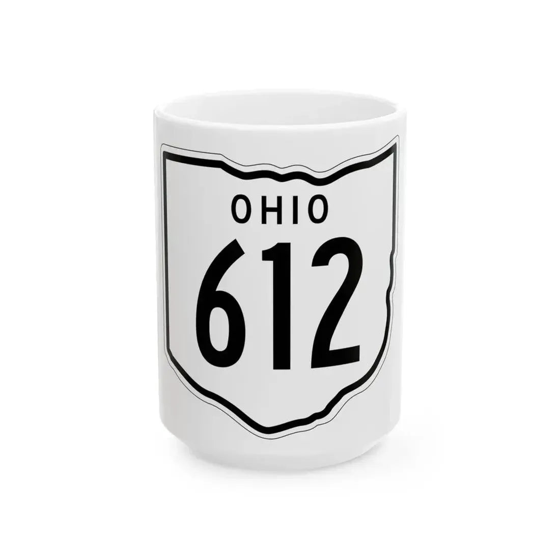 OH-612 1948 (Ohio) (Road Sign) White Coffee Mug 15oz - Go Mug Yourself