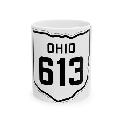 OH-613 1927 (Ohio) (Road Sign) White Coffee Mug 11oz - Go Mug Yourself