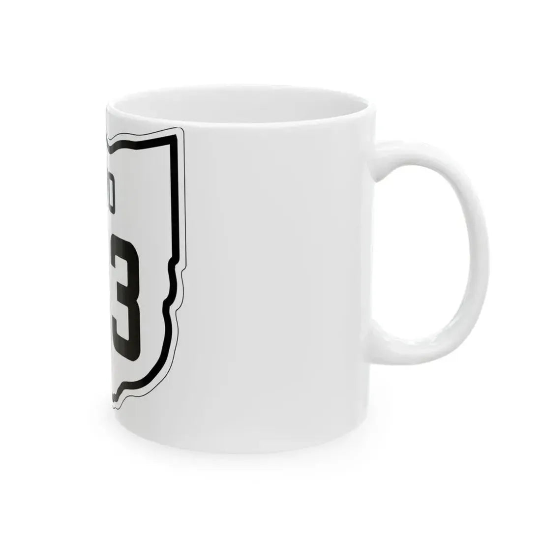 OH-613 1927 (Ohio) (Road Sign) White Coffee Mug - Go Mug Yourself