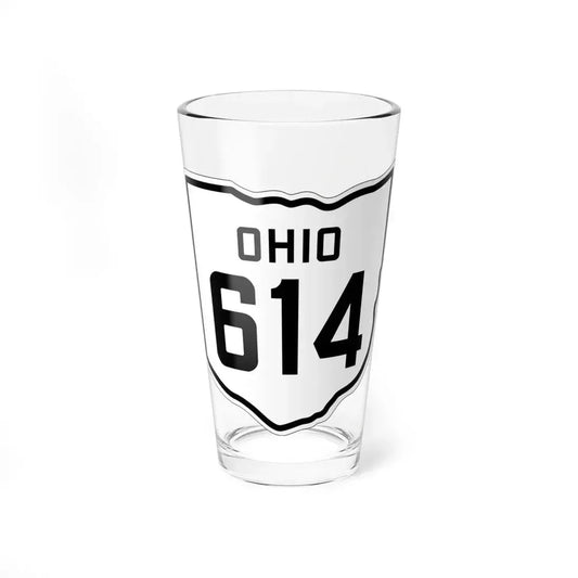 OH-614 1927 (Ohio) (Road Sign) Pint Glass 16oz 16oz - Go Mug Yourself