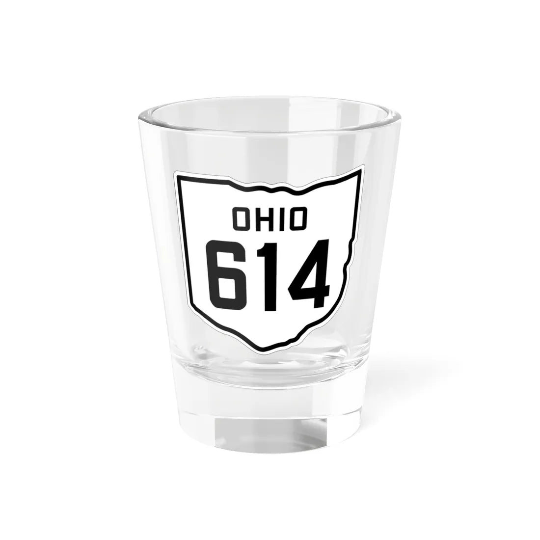 OH-614 1927 (Ohio) (Road Sign) Shot Glass 1.5oz 1.5oz - Go Mug Yourself