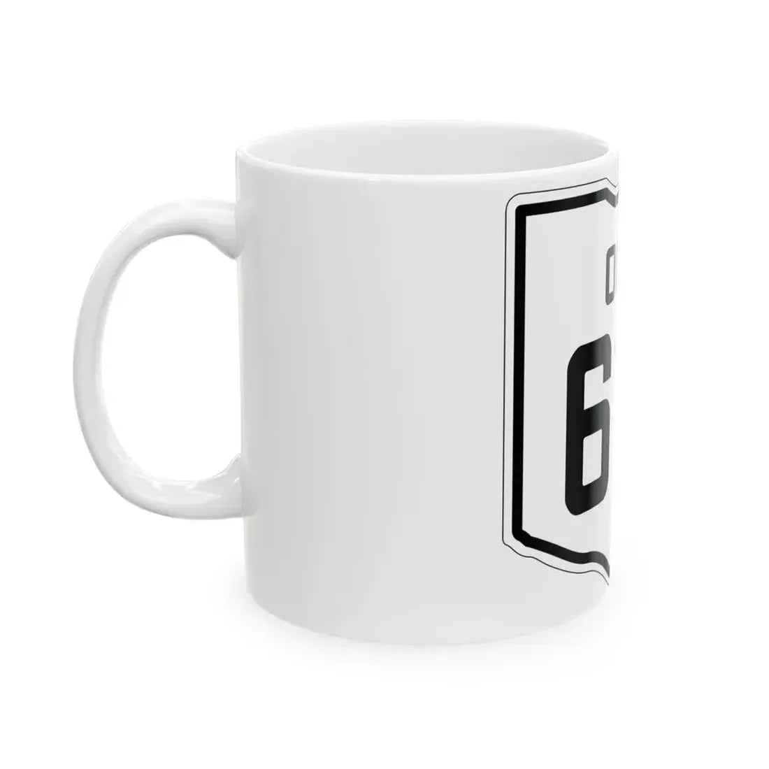 OH-614 1927 (Ohio) (Road Sign) White Coffee Mug - Go Mug Yourself