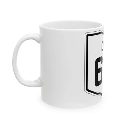 OH-614 1927 (Ohio) (Road Sign) White Coffee Mug - Go Mug Yourself
