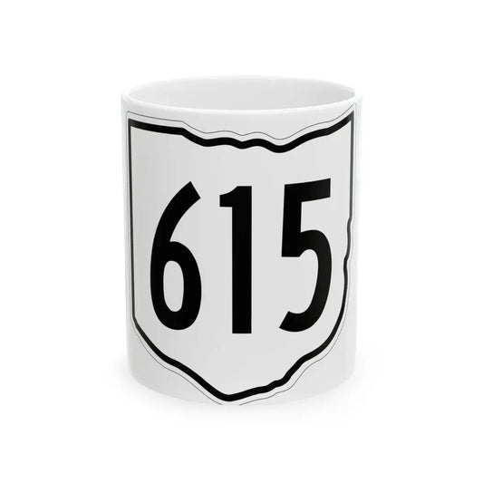 OH-615 1960 (Ohio) (Road Sign) White Coffee Mug 11oz - Go Mug Yourself