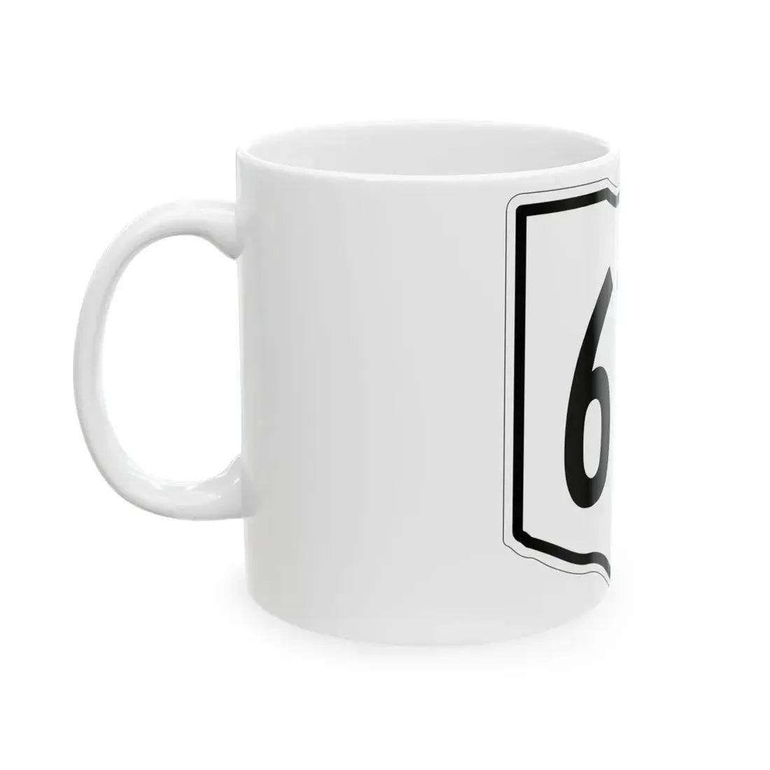 OH-615 1960 (Ohio) (Road Sign) White Coffee Mug - Go Mug Yourself