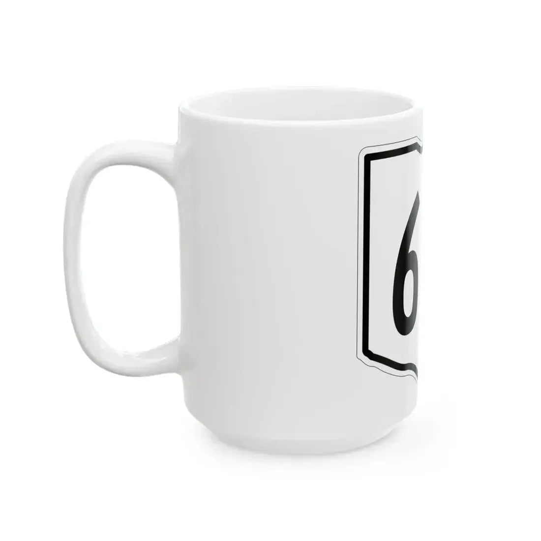 OH-615 1960 (Ohio) (Road Sign) White Coffee Mug - Go Mug Yourself