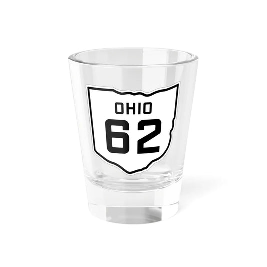 OH-62 1927 (Ohio) (Road Sign) Shot Glass 1.5oz 1.5oz - Go Mug Yourself