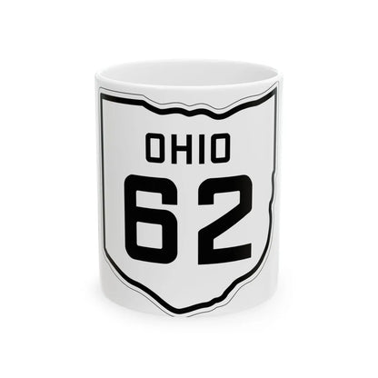 OH-62 1927 (Ohio) (Road Sign) White Coffee Mug 11oz - Go Mug Yourself
