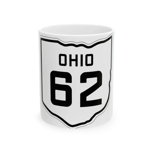 OH-62 1927 (Ohio) (Road Sign) White Coffee Mug 11oz - Go Mug Yourself