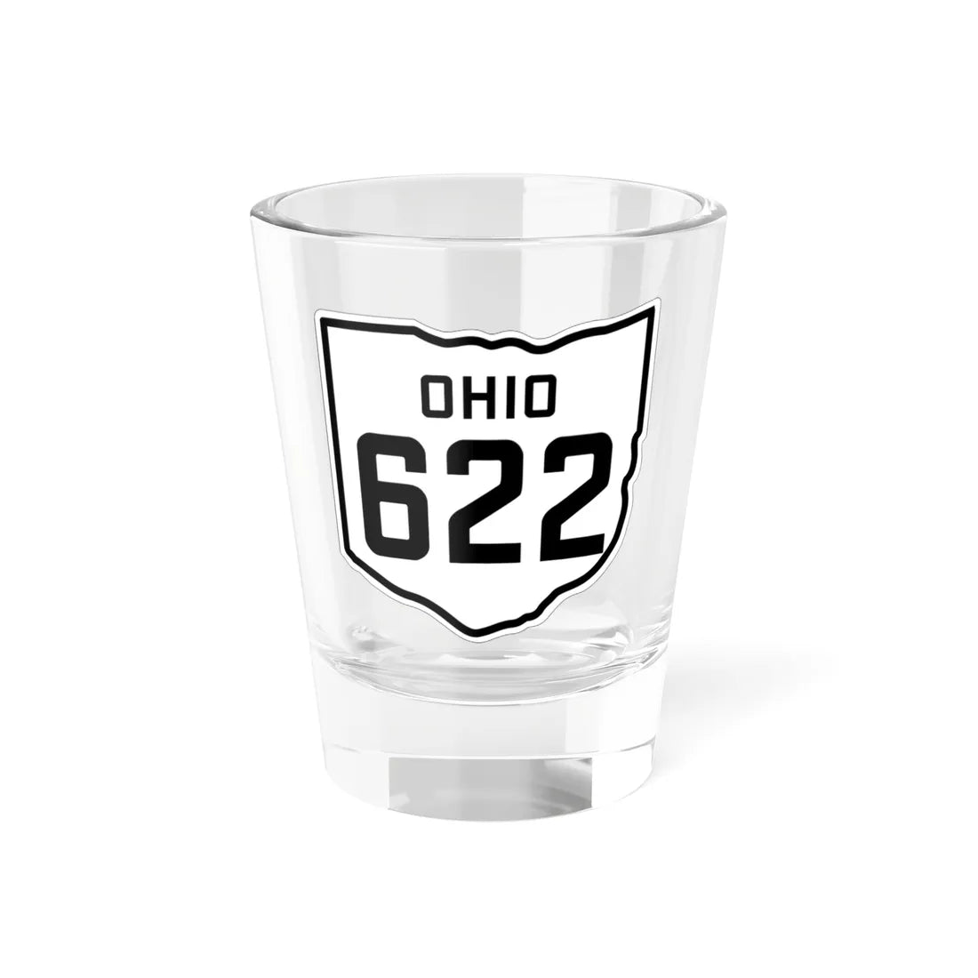 OH-622 1927 (Ohio) (Road Sign) Shot Glass 1.5oz 1.5oz - Go Mug Yourself