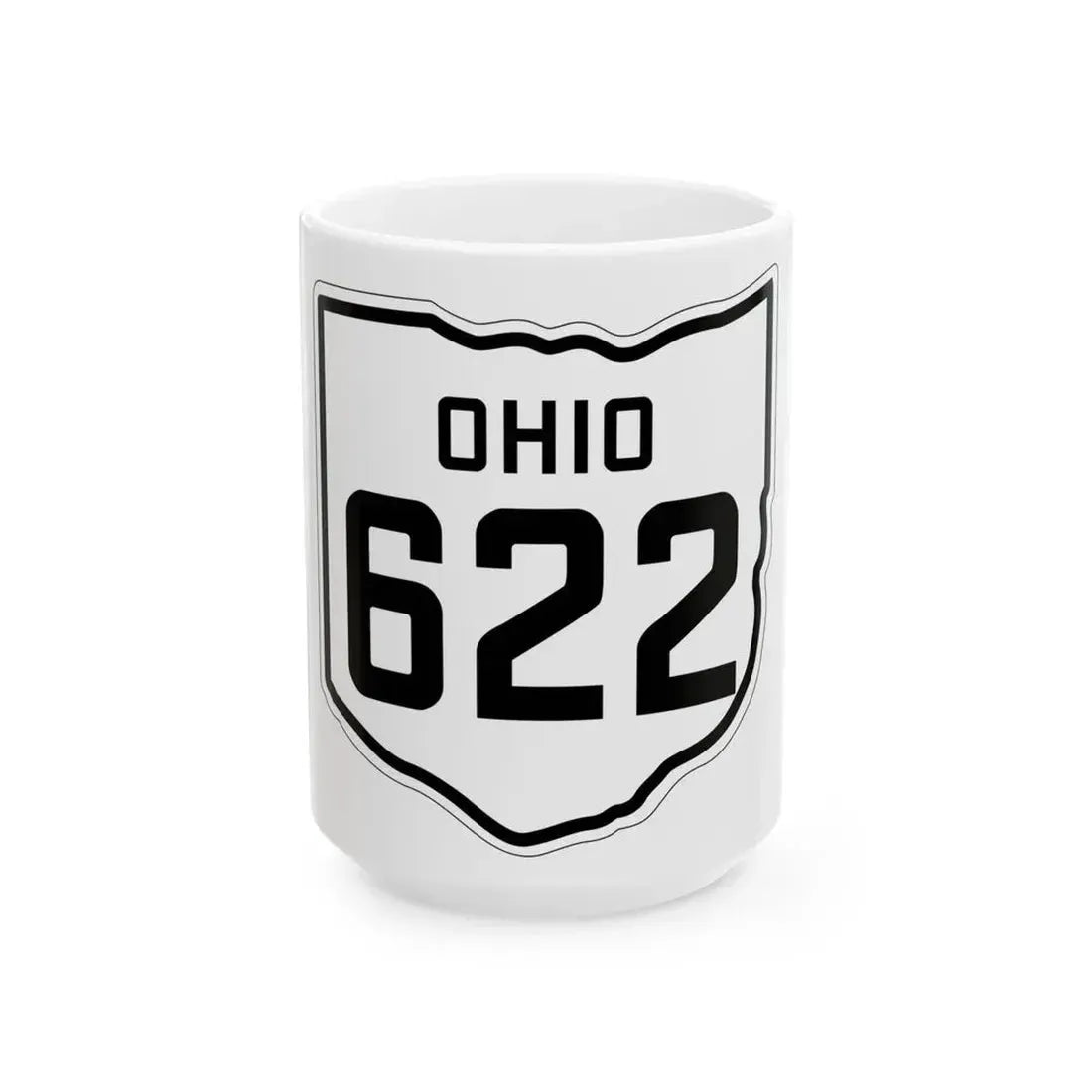 OH-622 1927 (Ohio) (Road Sign) White Coffee Mug 15oz - Go Mug Yourself