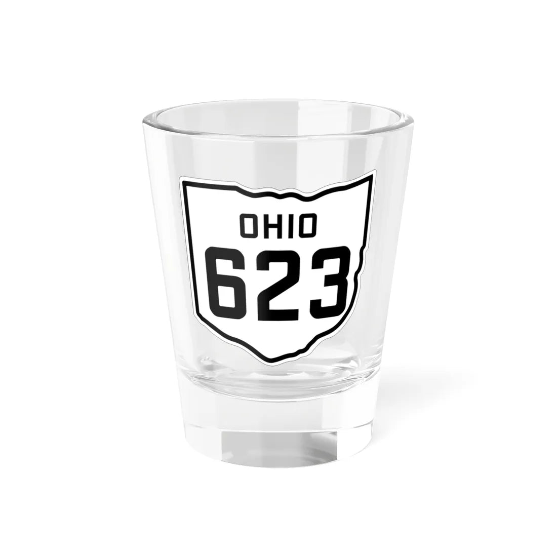 OH-623 1927 (Ohio) (Road Sign) Shot Glass 1.5oz 1.5oz - Go Mug Yourself