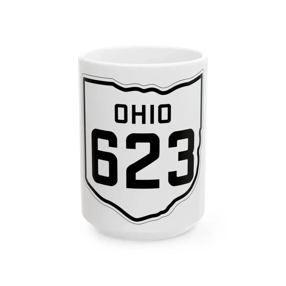 OH-623 1927 (Ohio) (Road Sign) White Coffee Mug 15oz - Go Mug Yourself