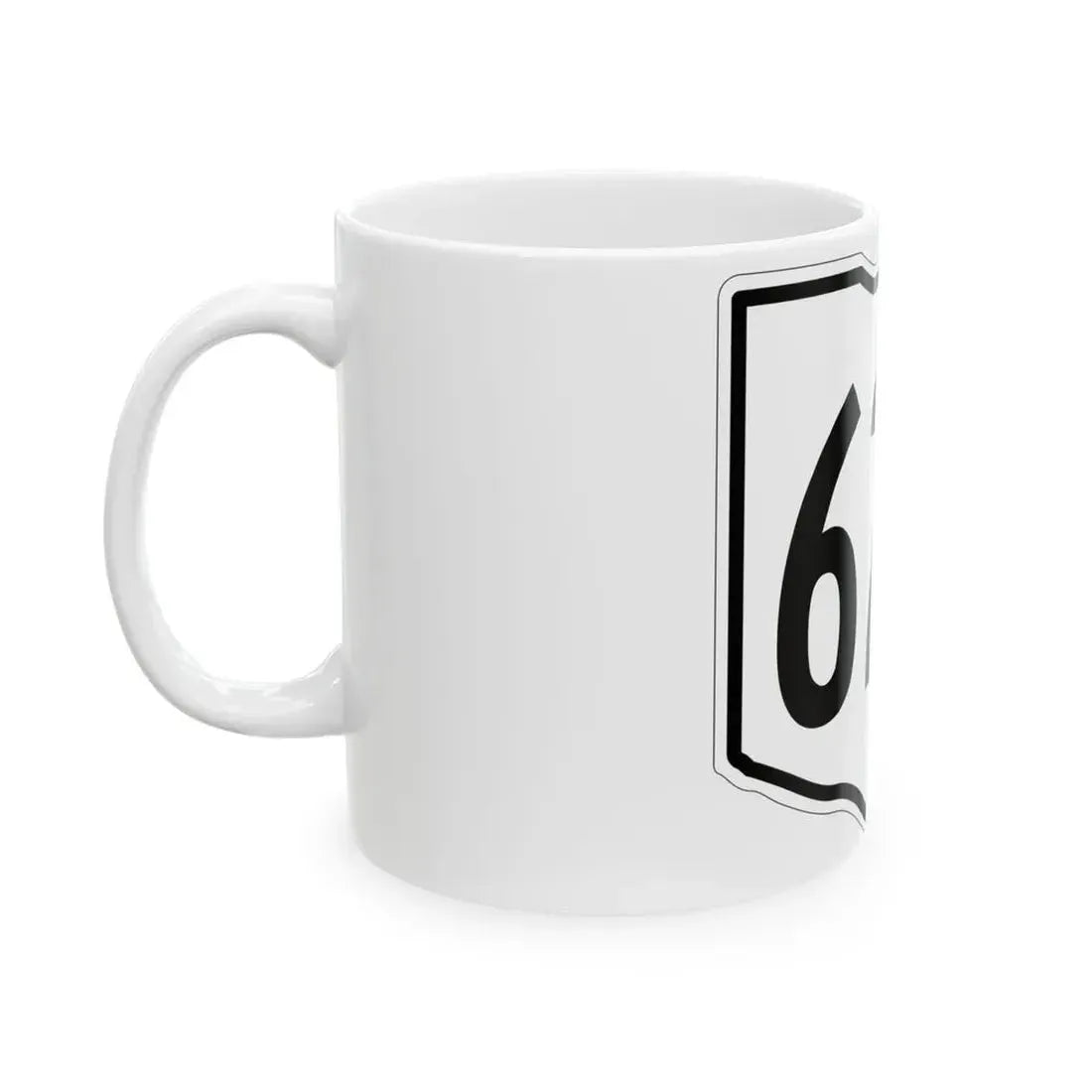 OH-627 1960 (Ohio) (Road Sign) White Coffee Mug - Go Mug Yourself