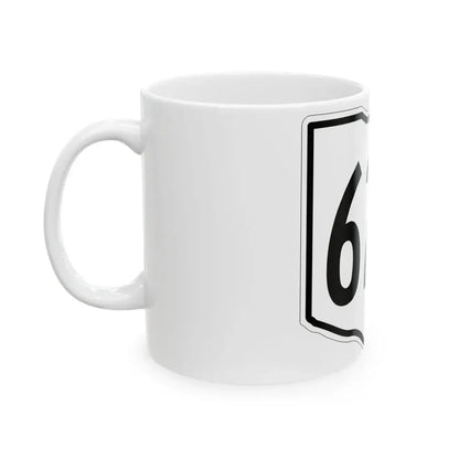 OH-627 1960 (Ohio) (Road Sign) White Coffee Mug - Go Mug Yourself