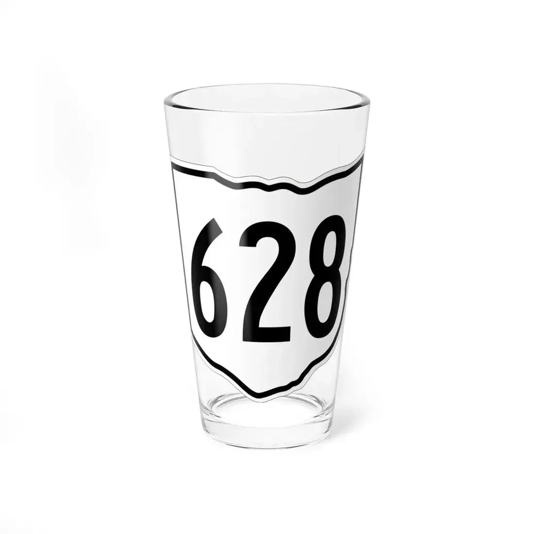 OH-628 1960 (Ohio) (Road Sign) Pint Glass 16oz 16oz - Go Mug Yourself