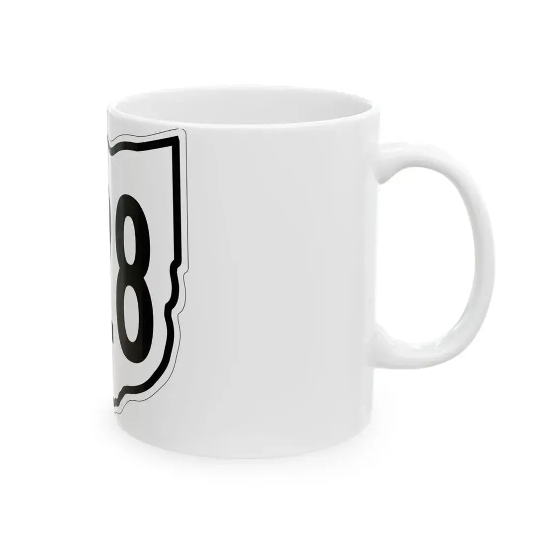 OH-628 1960 (Ohio) (Road Sign) White Coffee Mug - Go Mug Yourself