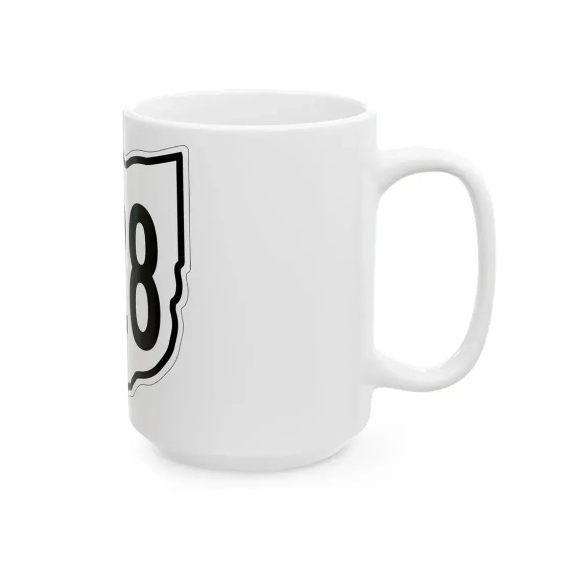 OH-628 1960 (Ohio) (Road Sign) White Coffee Mug - Go Mug Yourself