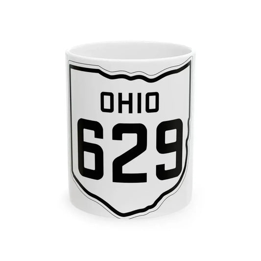 OH-629 1927 (Ohio) (Road Sign) White Coffee Mug 11oz - Go Mug Yourself