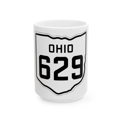 OH-629 1927 (Ohio) (Road Sign) White Coffee Mug 15oz - Go Mug Yourself