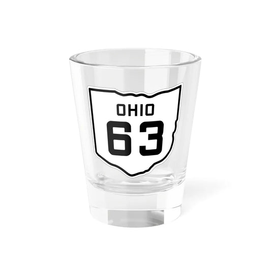 OH-63 1927 (Ohio) (Road Sign) Shot Glass 1.5oz 1.5oz - Go Mug Yourself