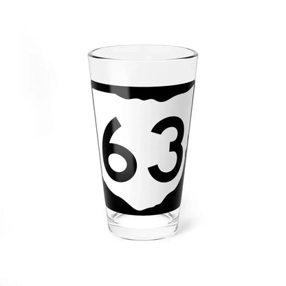 OH-63 (Ohio) (Road Sign) Pint Glass 16oz 16oz - Go Mug Yourself